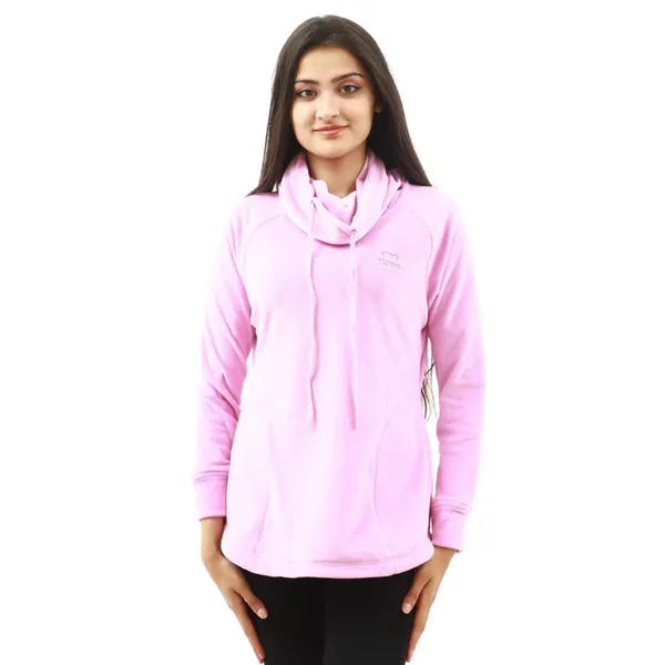 Turtleneck Pullover for Women #002doro(Pink)